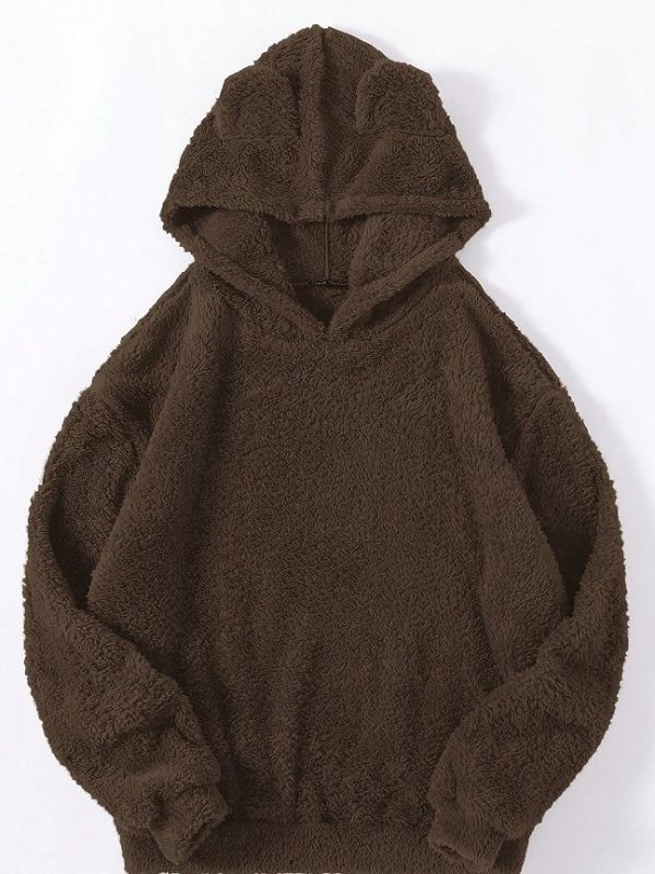 Felpa con cappuccio in pile Hexibella