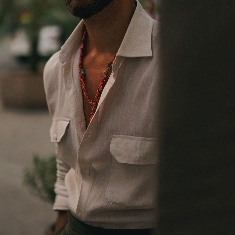 Finn | Camisa masculina de verão de manga longa