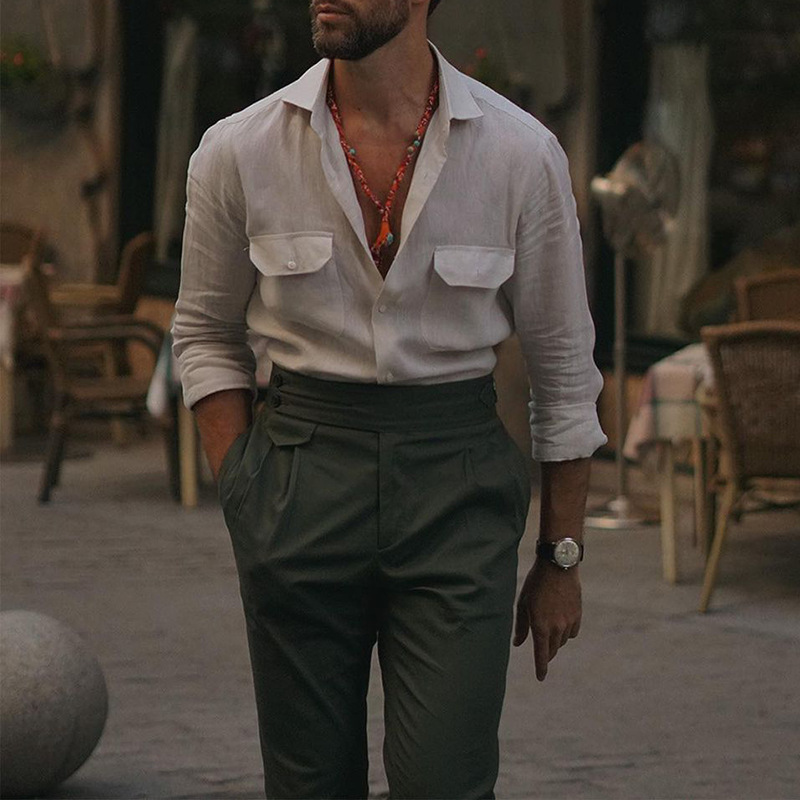 Finn | Camisa masculina de verão de manga longa