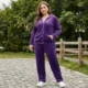 Sportieve 2-delige fluwelen casual set