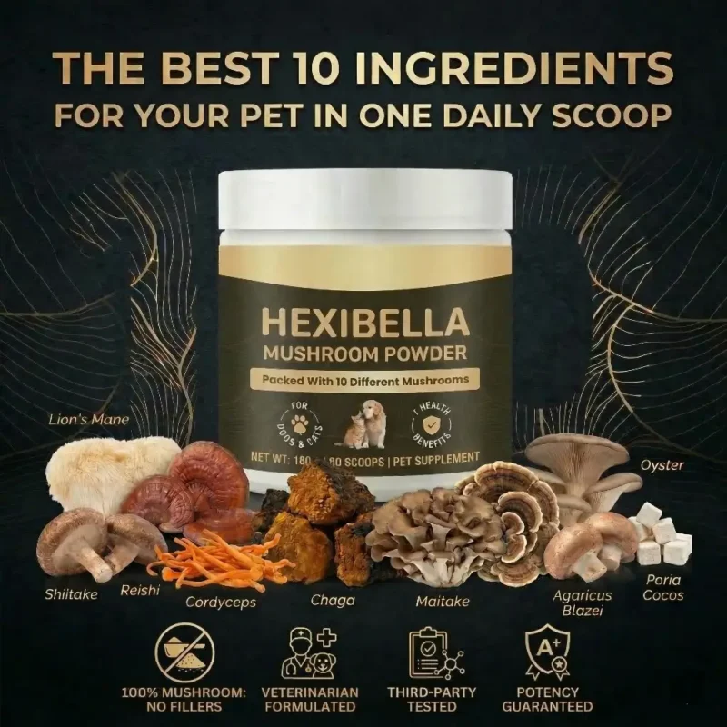 en-he9ibella Mushroom Powder For Pets